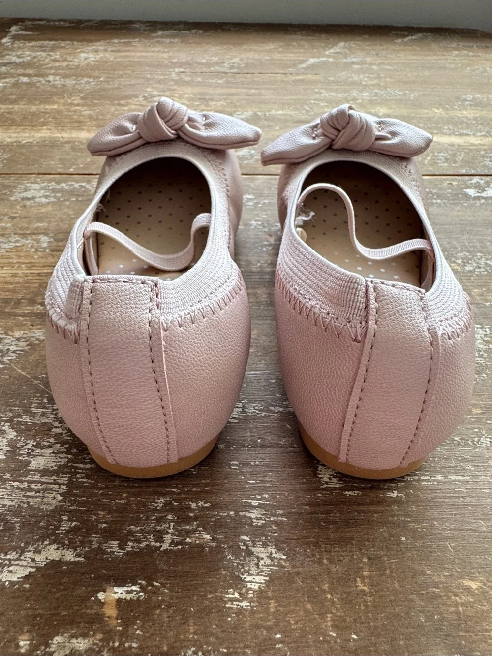 Nordstrom Rack Girls Light Pink Bow Ballet Flats Size 9M